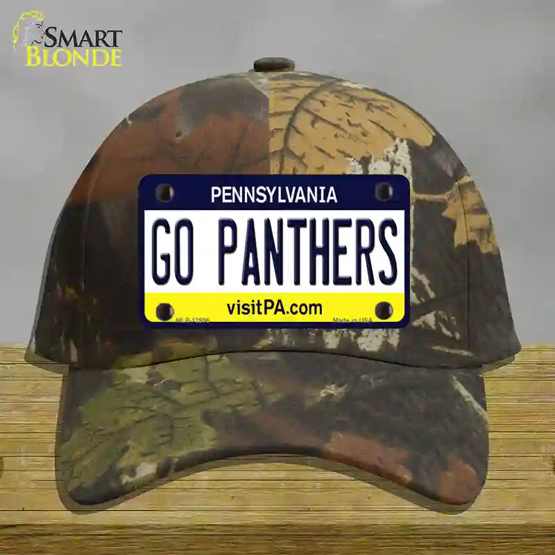 Go Panthers Novelty License Plate Hat Cotton / Camoflauge