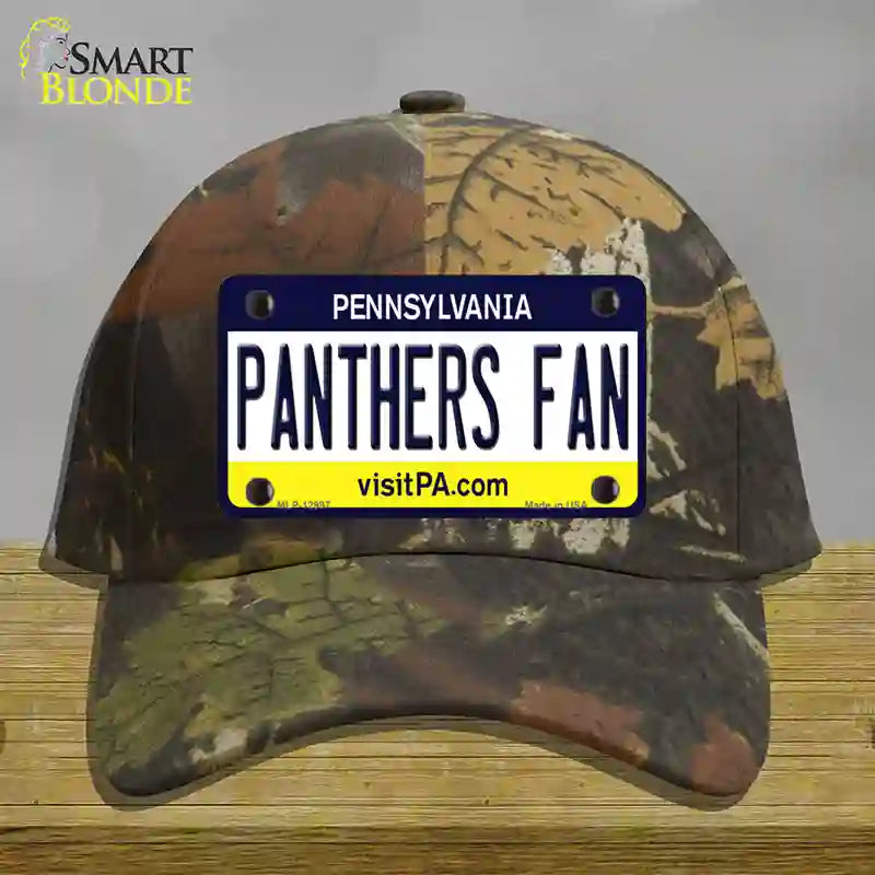 Panthers Fan Novelty License Plate Hat Cotton / Camoflauge