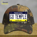 Go Temple Novelty License Plate Hat Cotton / Camoflauge