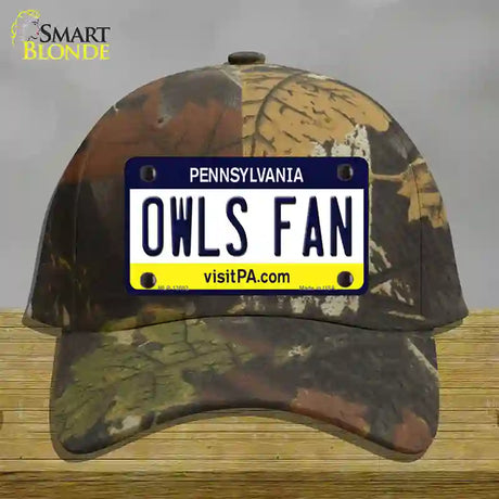 Owls Fan Novelty License Plate Hat Cotton / Camoflauge