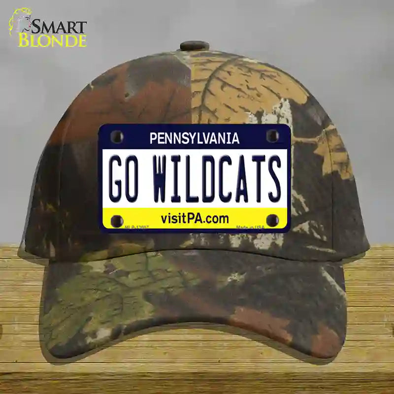 Go Wildcats Pennsylvania Novelty License Plate Hat Cotton / Camoflauge