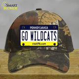 Go Wildcats Pennsylvania Novelty License Plate Hat Cotton / Camoflauge