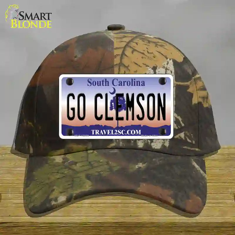 Go Clemson Novelty License Plate Hat Cotton / Camoflauge