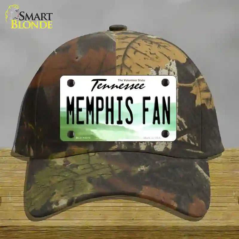 Memphis Fan Novelty License Plate Hat Cotton / Camoflauge