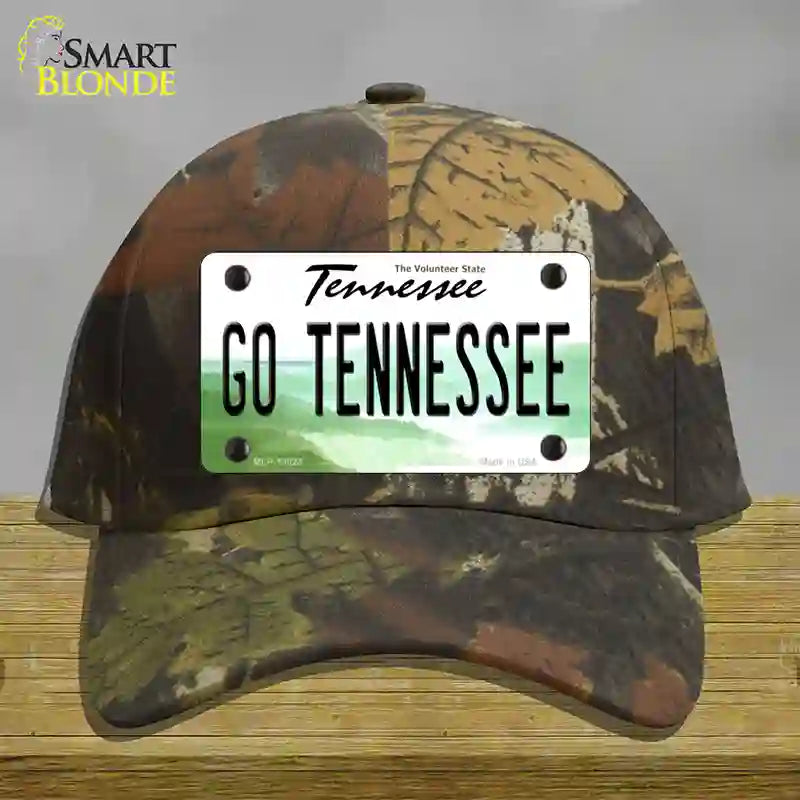 Go Tennessee Novelty License Plate Hat Cotton / Camoflauge