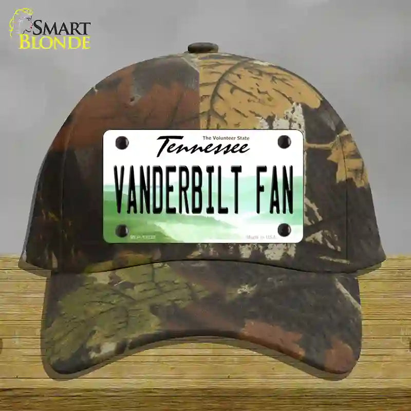 Vanderbilt Fan Novelty License Plate Hat Cotton / Camoflauge