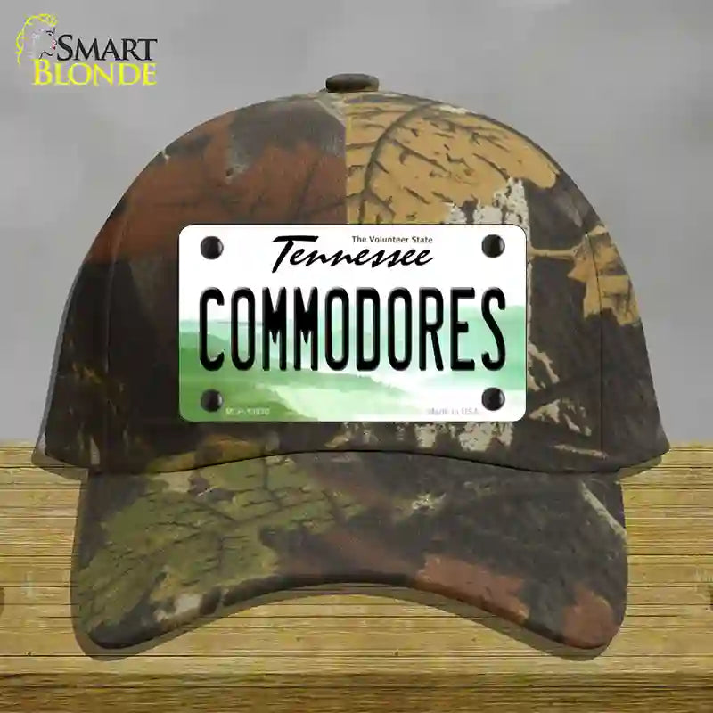 Commodores Novelty License Plate Hat Cotton / Camoflauge