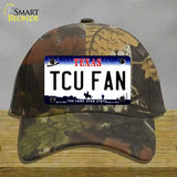 TCU Fan Novelty License Plate Hat Cotton / Camoflauge