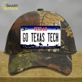 Go Texas Tech Novelty License Plate Hat Cotton / Camoflauge