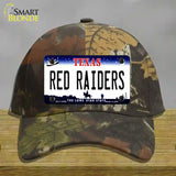 Red Raiders Novelty License Plate Hat Cotton / Camoflauge