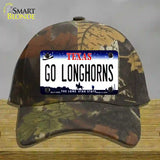 Go Longhorns Novelty License Plate Hat Cotton / Camoflauge