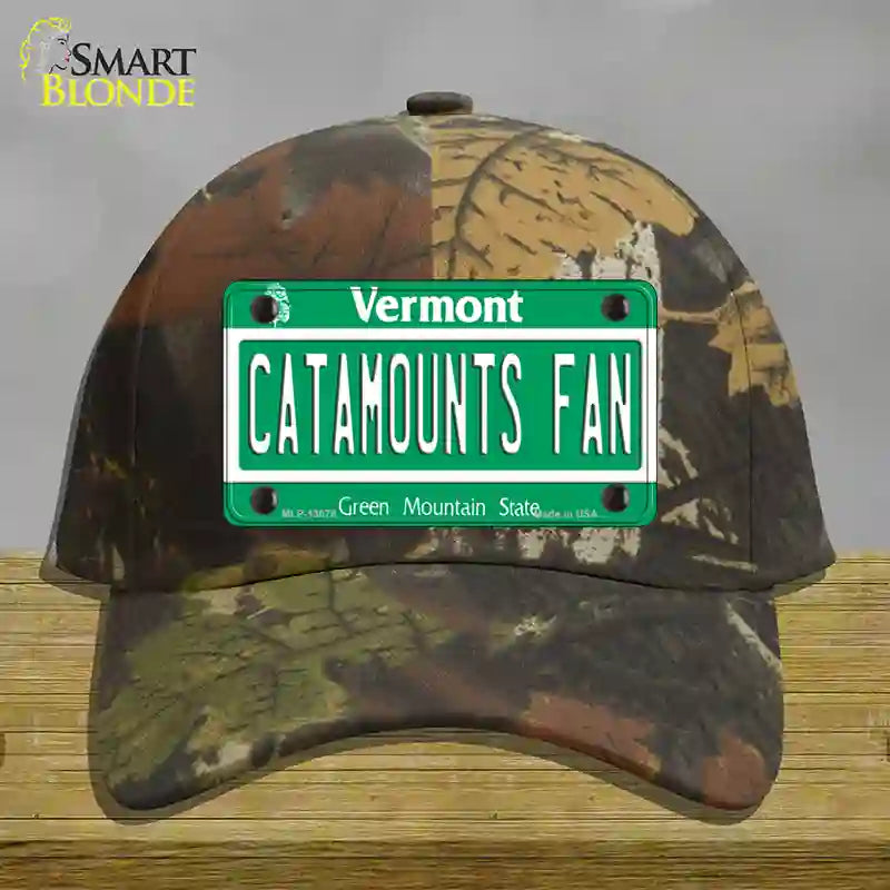 Catamounts Fan Novelty License Plate Hat Cotton / Camoflauge