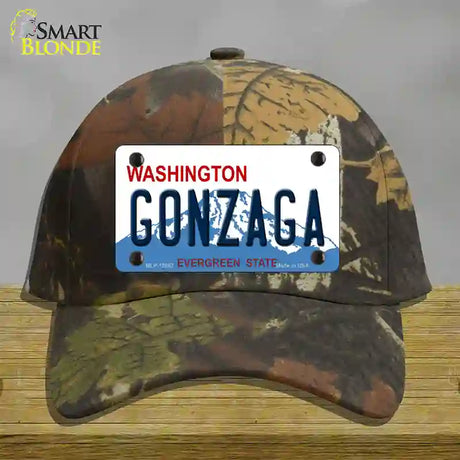 Gonzaga Novelty License Plate Hat Cotton / Camoflauge