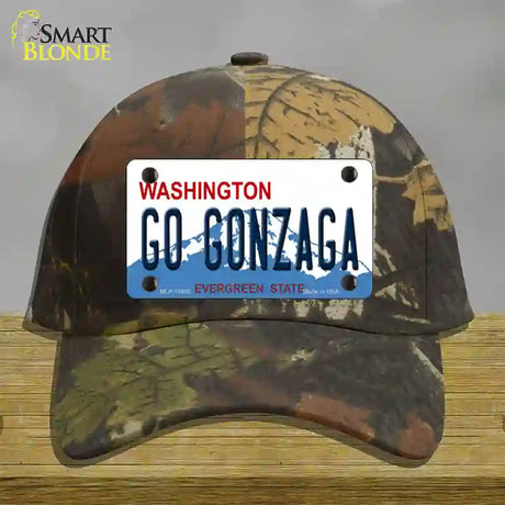 Go Gonzaga Novelty License Plate Hat Cotton / Camoflauge