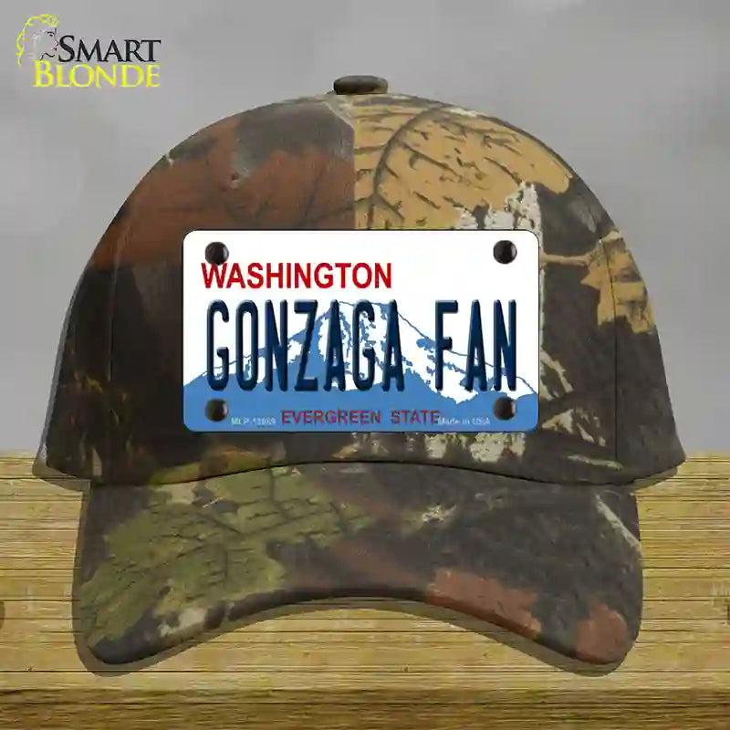 Gonzaga Fan Novelty License Plate Hat Cotton / Camoflauge