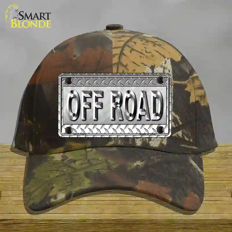 Off Road Novelty License Plate Hat Cotton / Camoflauge