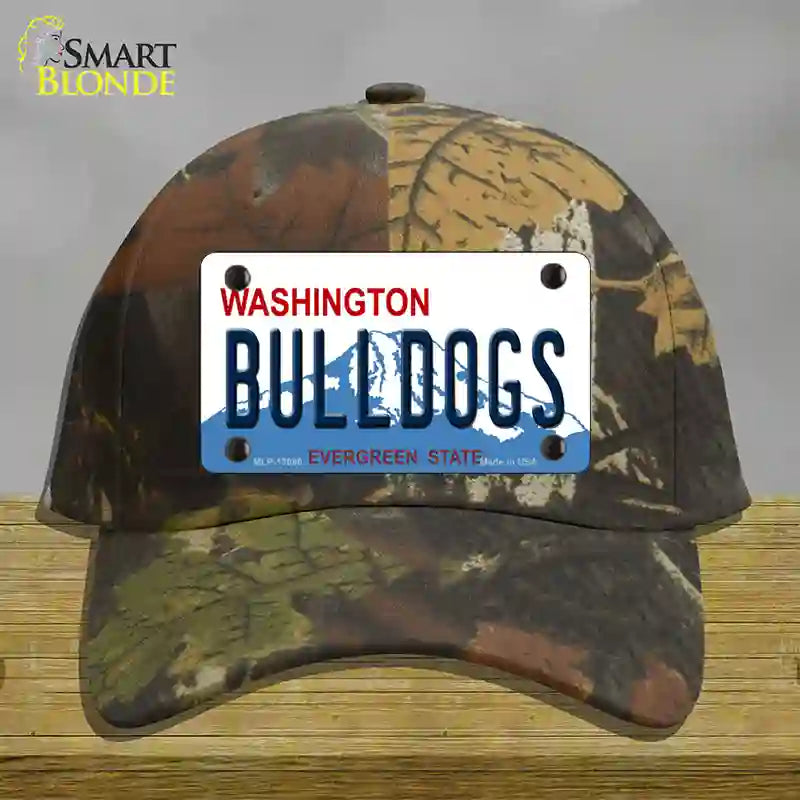 Bulldogs Washington State Novelty License Plate Hat Cotton / Camoflauge