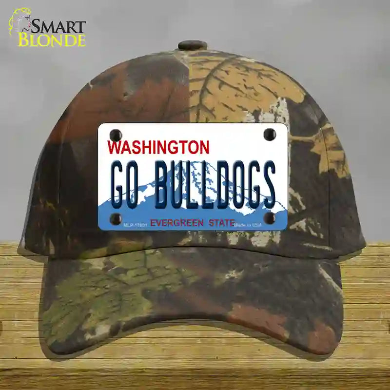 Go Bulldogs Washington Novelty License Plate Hat Cotton / Camoflauge