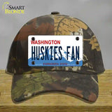 Huskies Fan Washington Novelty License Plate Hat Cotton / Camoflauge