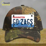 Go Zags Novelty License Plate Hat Cotton / Camoflauge