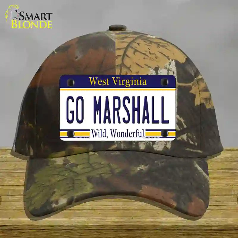 Go Marshall Novelty License Plate Hat Cotton / Camoflauge