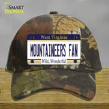 Mountaineers Fan Novelty License Plate Hat Cotton / Camoflauge