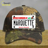 Marquette Novelty License Plate Hat Cotton / Camoflauge