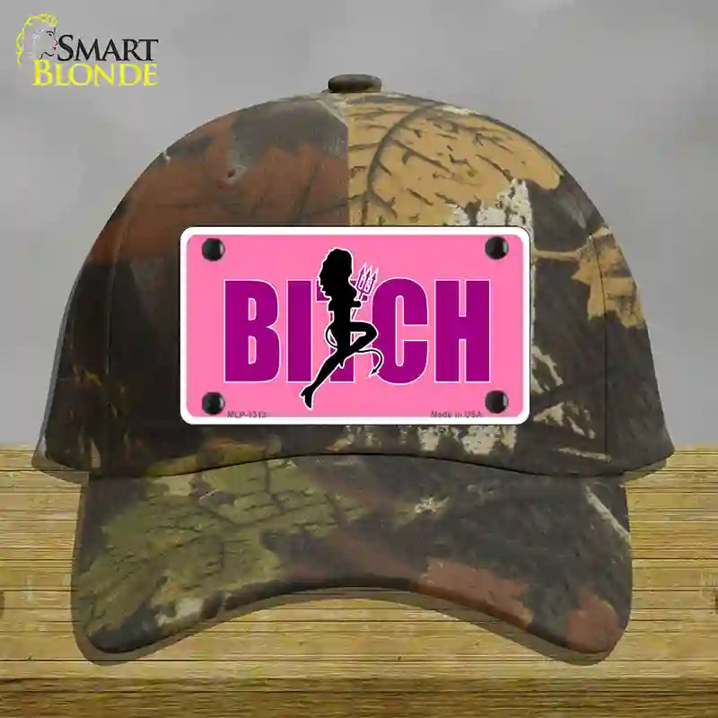 She-Devil Bitch Novelty License Plate Hat Cotton / Camoflauge