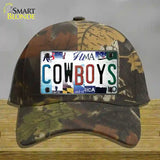 Cowboys Strip Art Novelty License Plate Hat Tag Cotton / Camoflauge