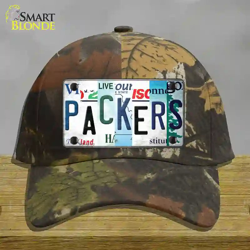 Packers Strip Art Novelty License Plate Hat Tag Cotton / Camoflauge