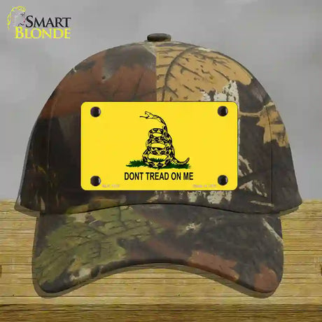 Dont Tread On Me Yellow Novelty License Plate Hat Cotton / Camoflauge