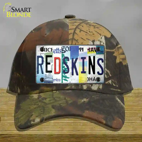 Redskins Strip Art Novelty License Plate Hat Tag Cotton / Camoflauge