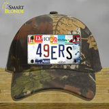 49ers Strip Art Novelty License Plate Hat Tag Cotton / Camoflauge