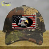 American Flag Eagle Novelty License Plate Hat Cotton / Camoflauge