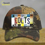 Colts Strip Art Novelty License Plate Hat Tag Cotton / Camoflauge