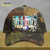 Diamondbacks Strip Art Novelty License Plate Hat Tag Cotton / Camoflauge