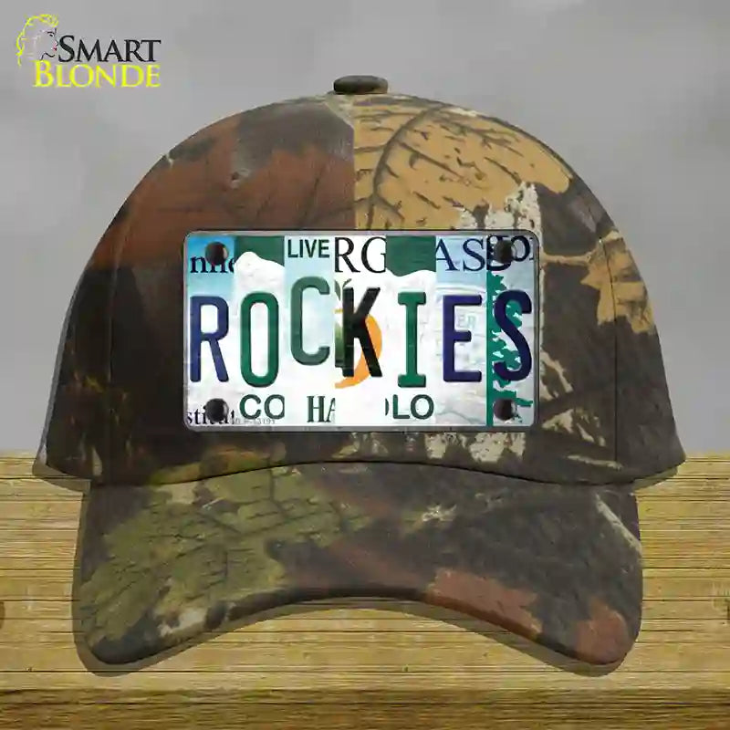 Rockies Strip Art Novelty License Plate Hat Tag Cotton / Camoflauge