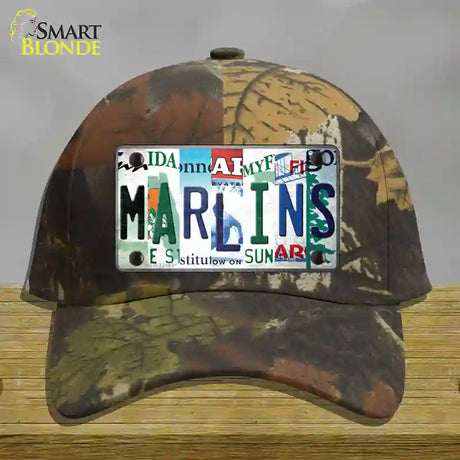 Marlins Strip Art Novelty License Plate Hat Tag Cotton / Camoflauge