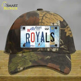 Royals Strip Art Novelty License Plate Hat Tag Cotton / Camoflauge