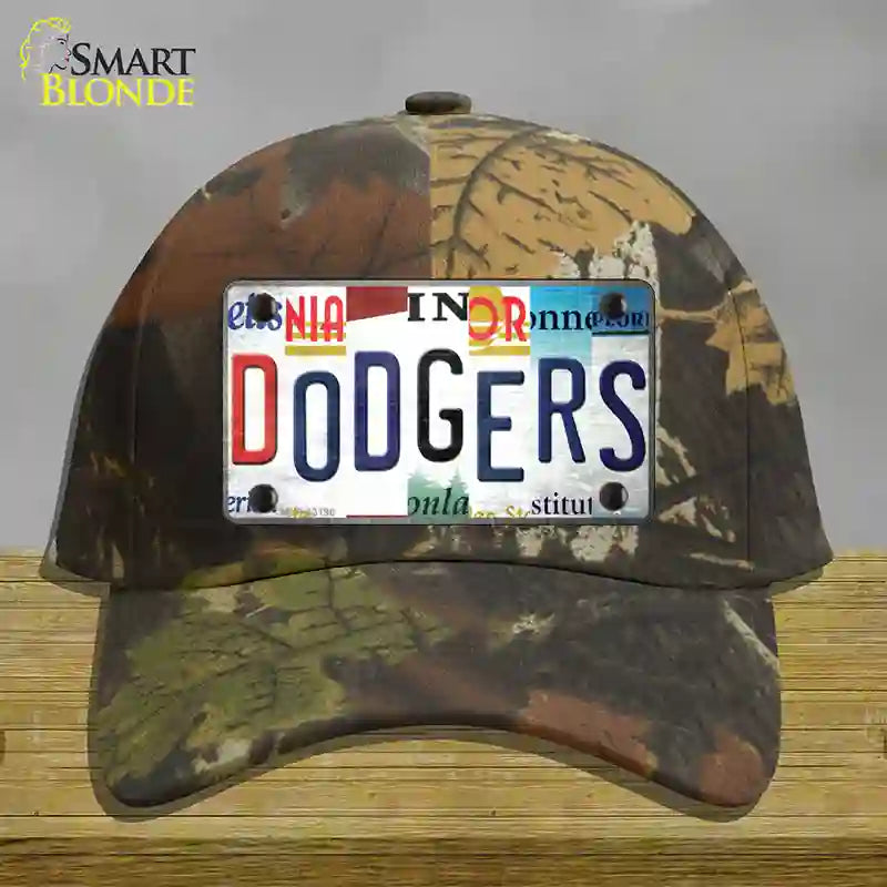 Dodgers Strip Art Novelty License Plate Hat Tag Cotton / Camoflauge