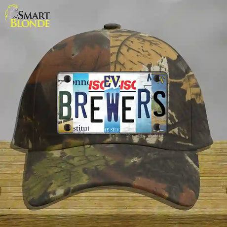 Brewers Strip Art Novelty License Plate Hat Tag Cotton / Camoflauge