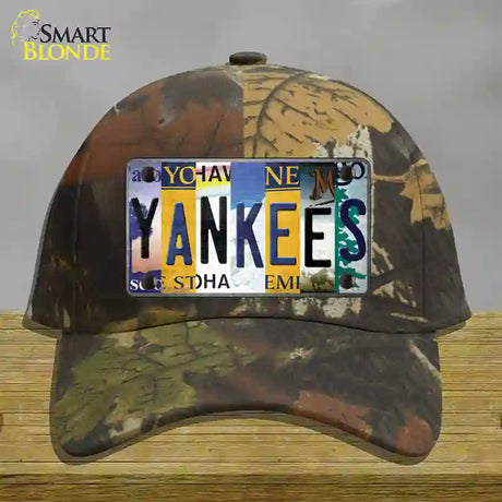 Yankees Strip Art Novelty License Plate Hat Tag Cotton / Camoflauge