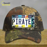 Pirates Strip Art Novelty License Plate Hat Tag Cotton / Camoflauge