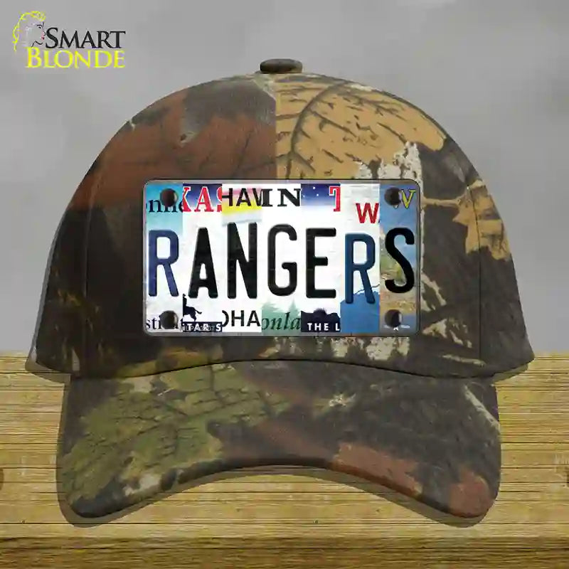 Rangers Strip Art Novelty License Plate Hat Tag Cotton / Camoflauge