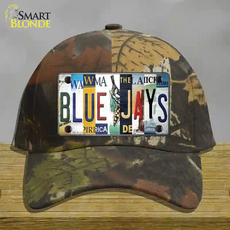 Blue Jays Strip Art Novelty License Plate Hat Tag Cotton / Camoflauge