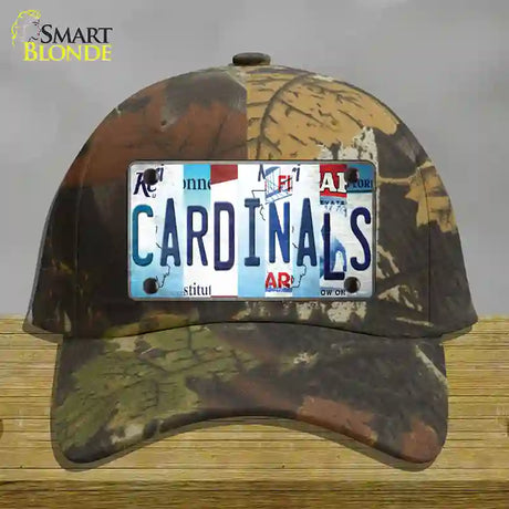 Cardinals Baseball Strip Art Novelty License Plate Hat Tag Cotton / Camoflauge