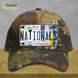 Nationals Strip Art Novelty License Plate Hat Tag Cotton / Camoflauge