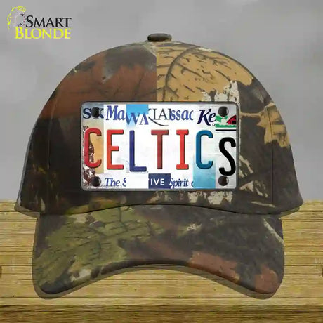 Celtics Strip Art Novelty License Plate Hat Tag Cotton / Camoflauge