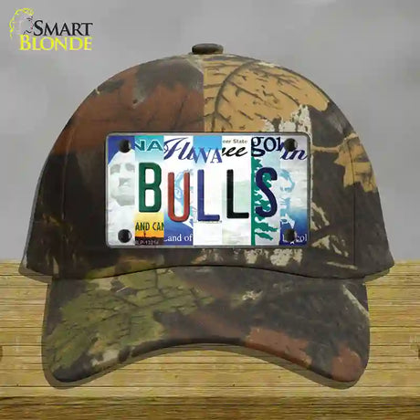 Bulls Strip Art Novelty License Plate Hat Tag Cotton / Camoflauge