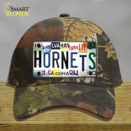 Hornets Strip Art Novelty License Plate Hat Tag Cotton / Camoflauge